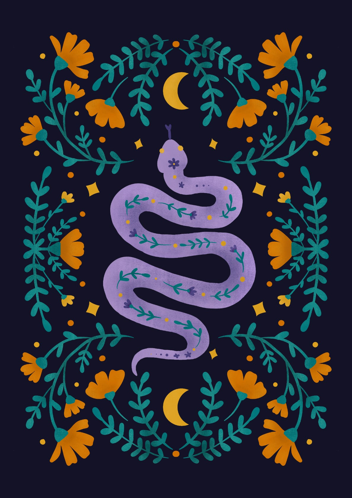 Mystic series - purple snake