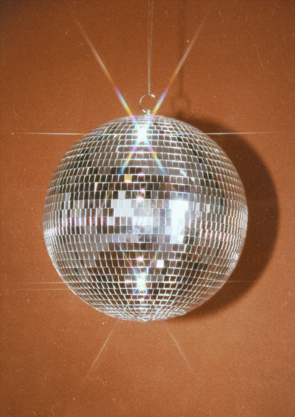 Groovy Orange Disco Ball