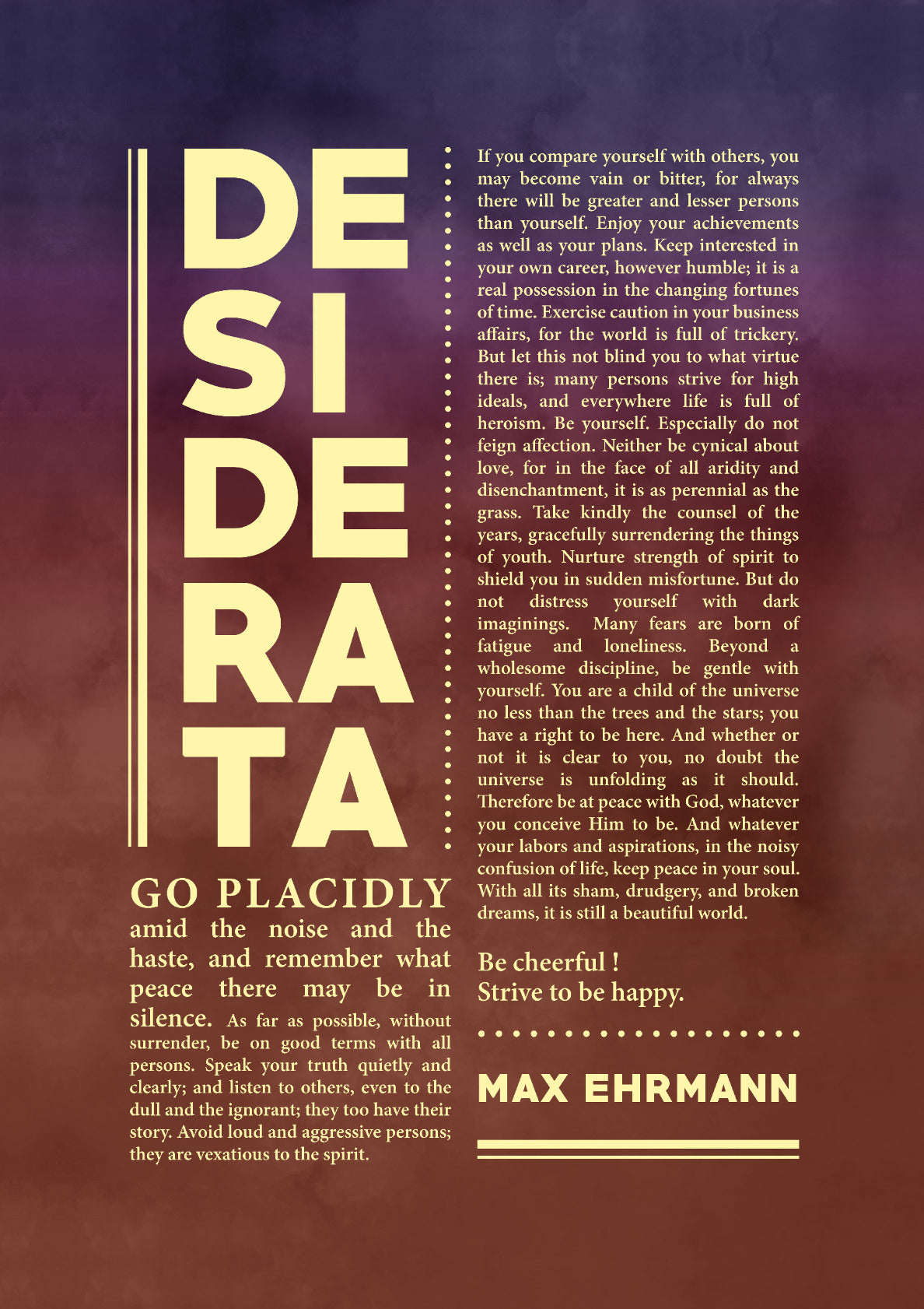 Desiderata 22