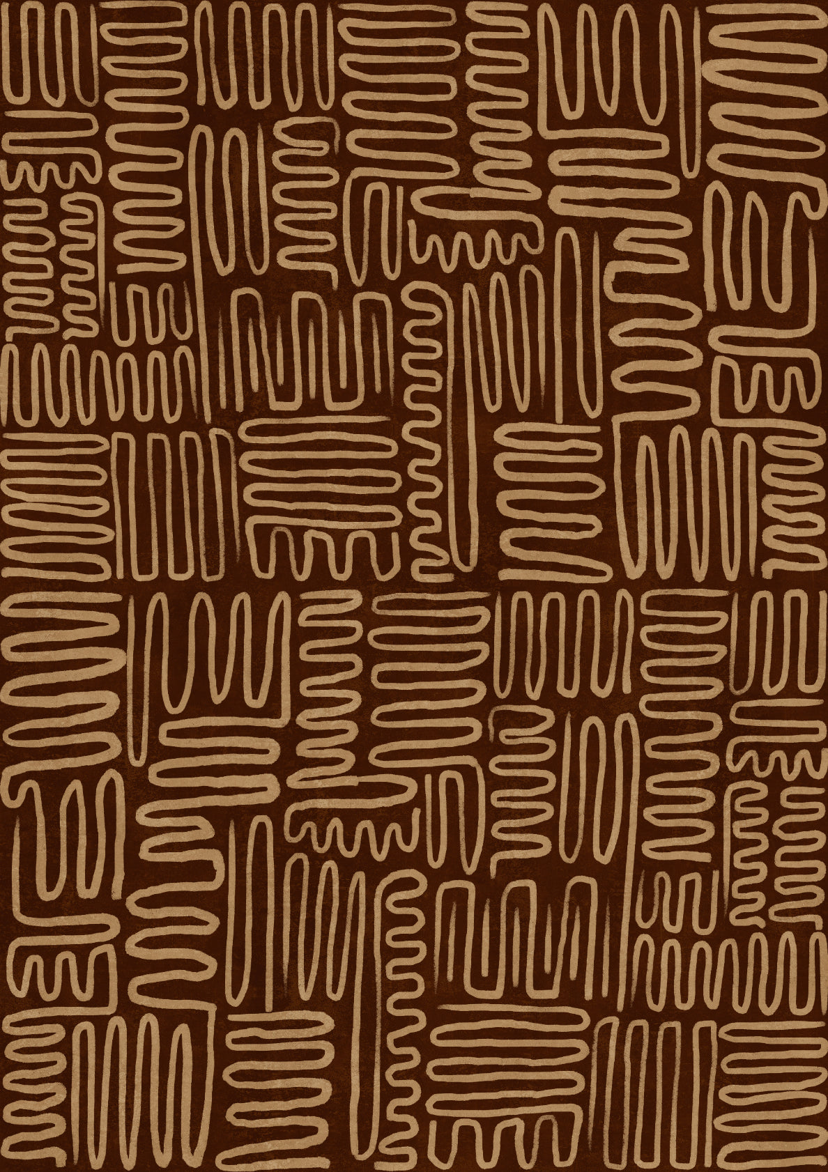 Contemporary Abstract Zig - Zag Lines 01