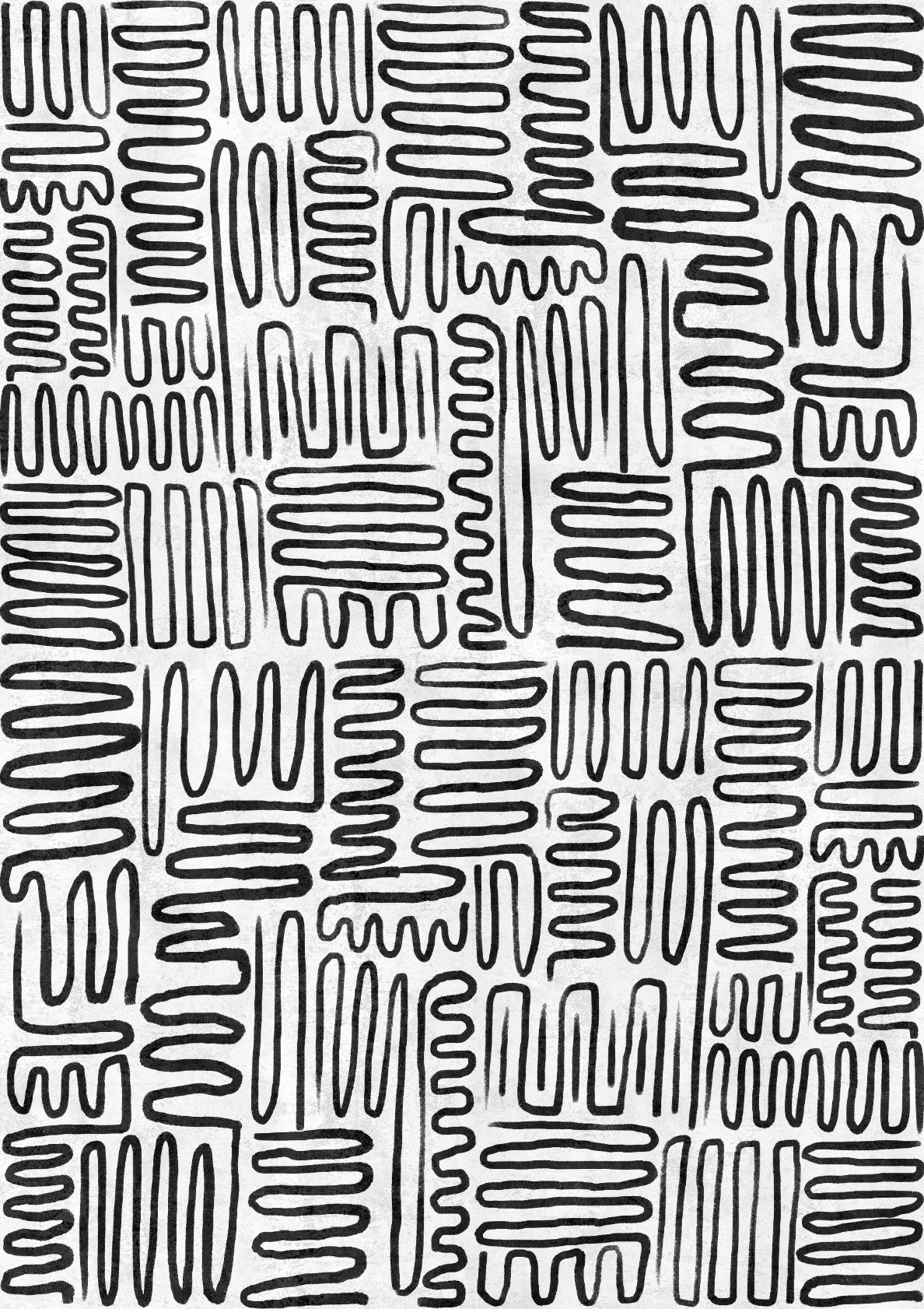 Contemporary Abstract Zig - Zag Lines 03