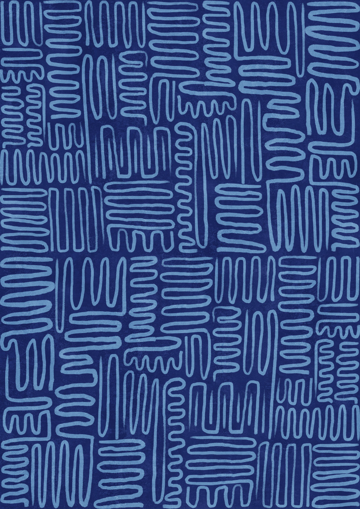 Contemporary Abstract Zig - Zag Lines 05