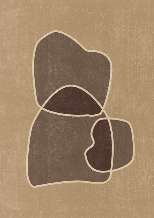 Abstract Composition In Brown And Tan 02