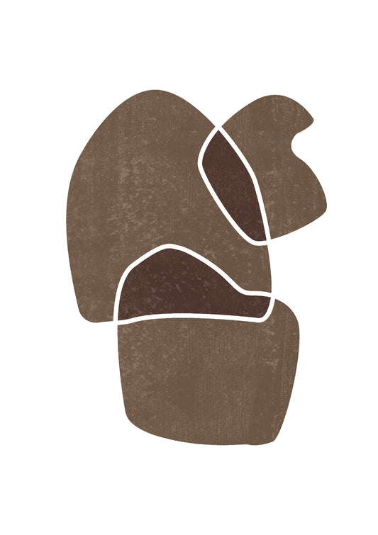 Abstract Composition In Brown And Tan 03