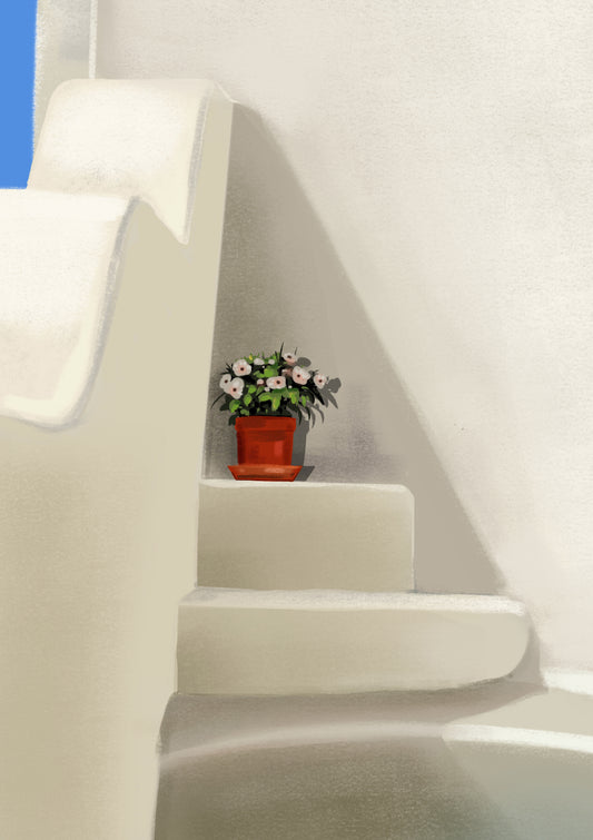 A Happy Nook, Santorini