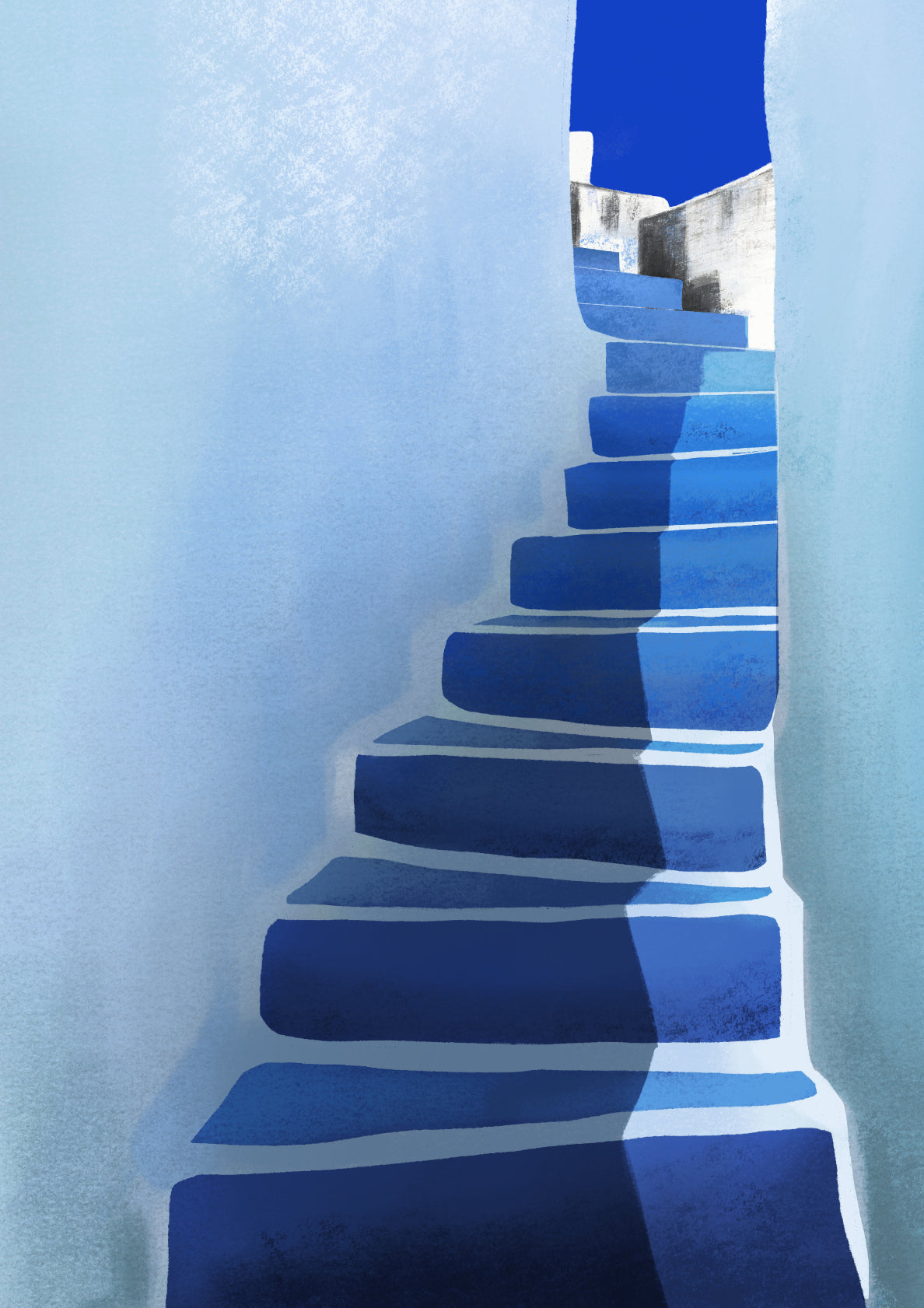 Blue Stairs - Santorini