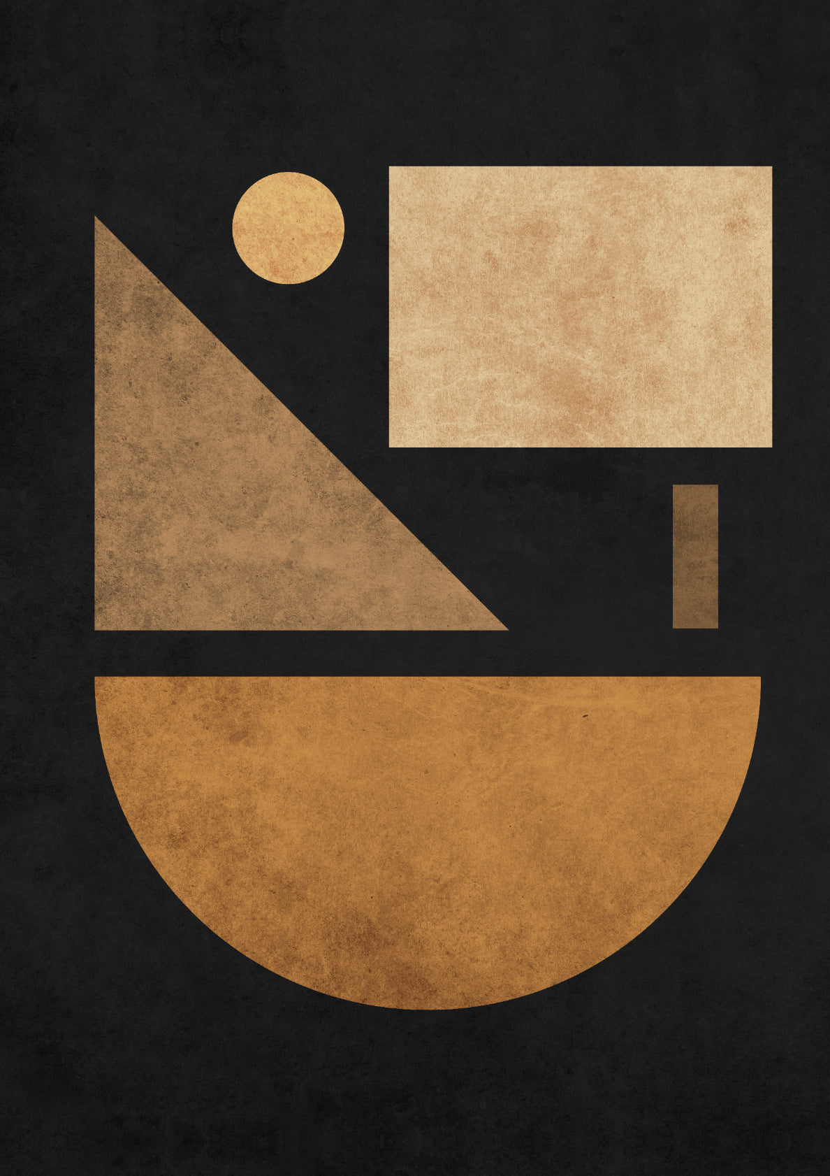 Geometric Harmony III - Black