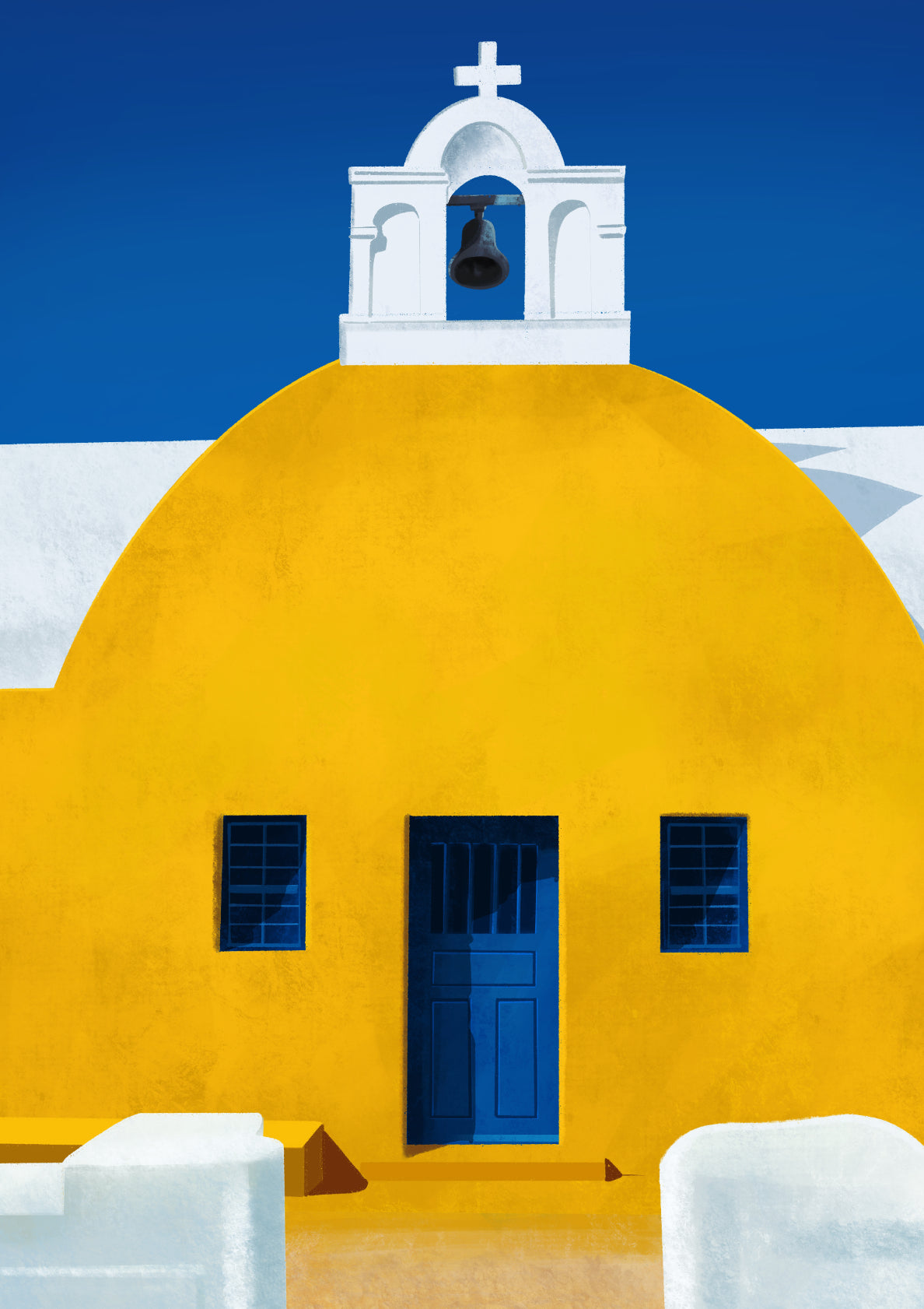 Mellow Yellow Chapel, Santorini