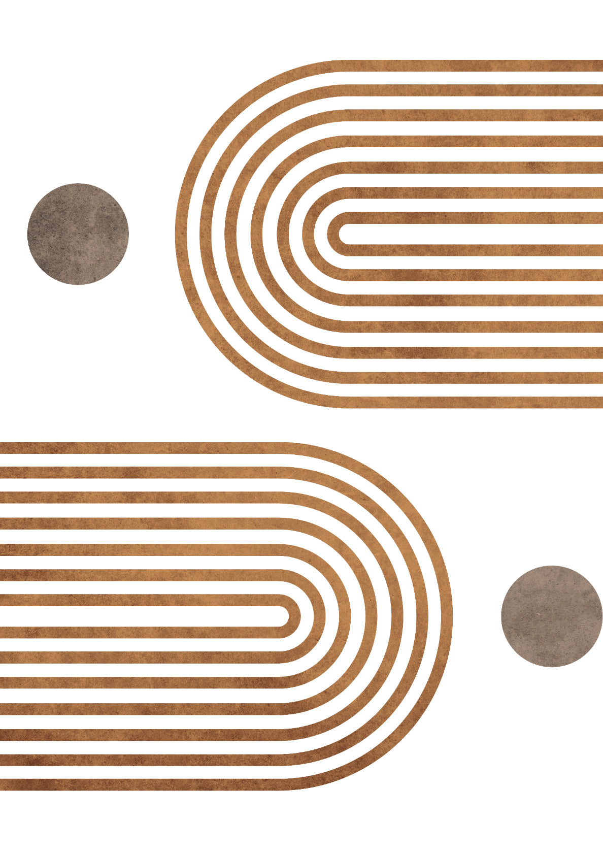 Mirrored Arches on White - Horizontal