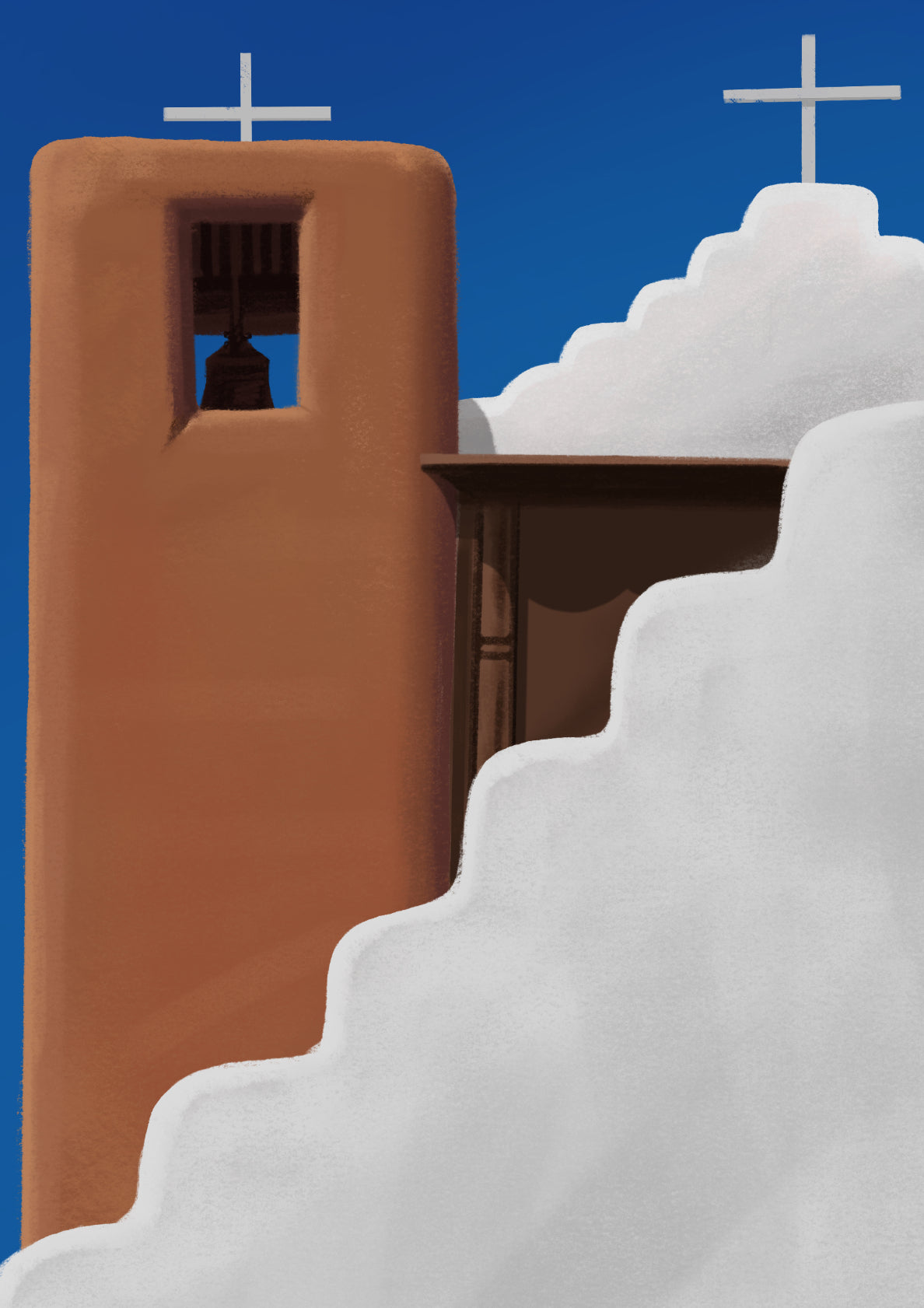 The Brown Bell Tower, Santorini