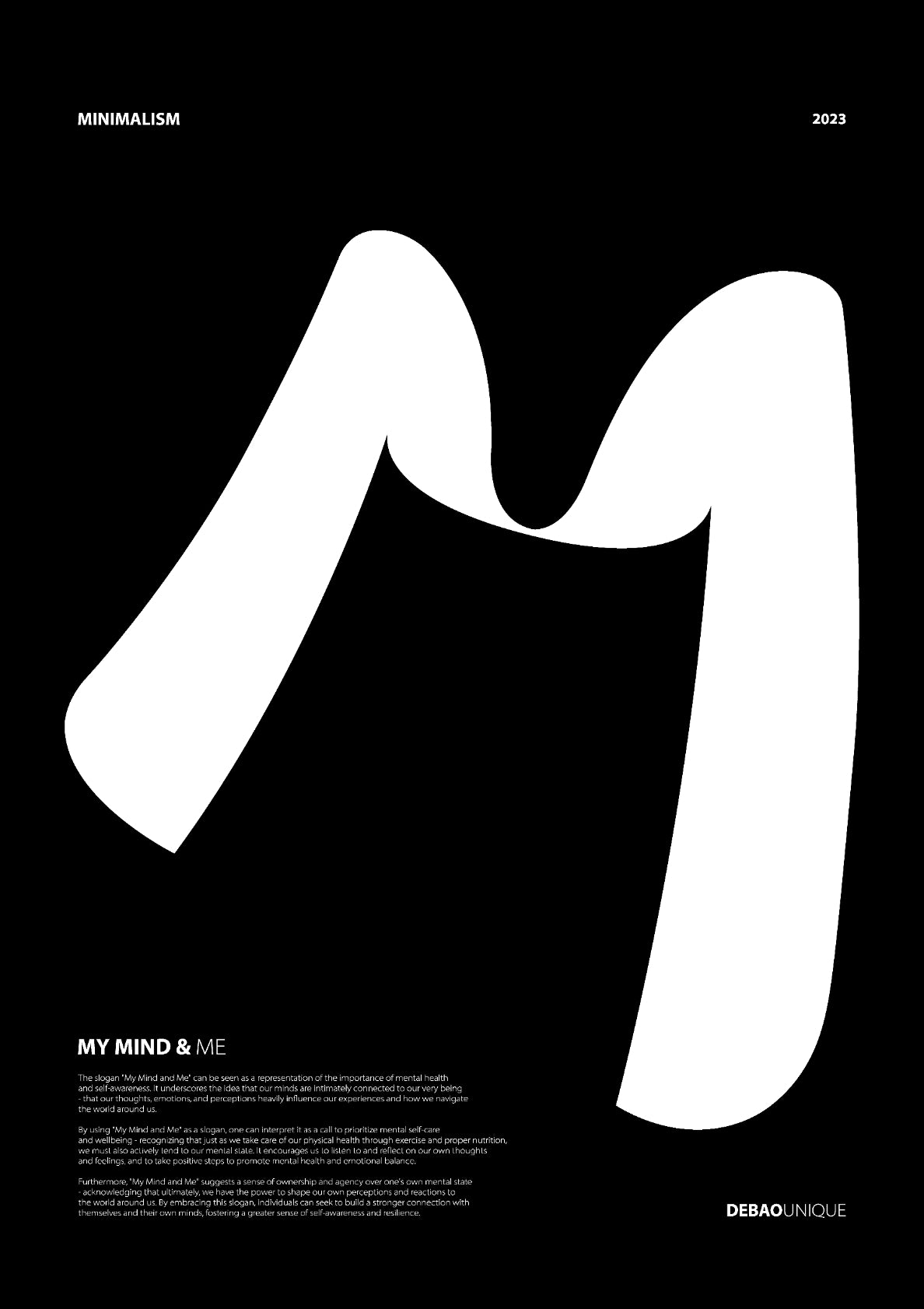 MY MIND & ME - MINIMALIST WALL ART