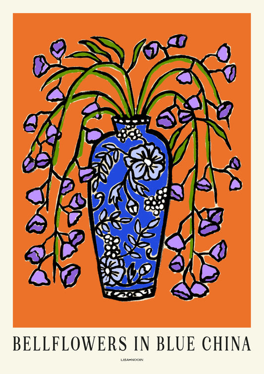 Bellflowers In Blue China