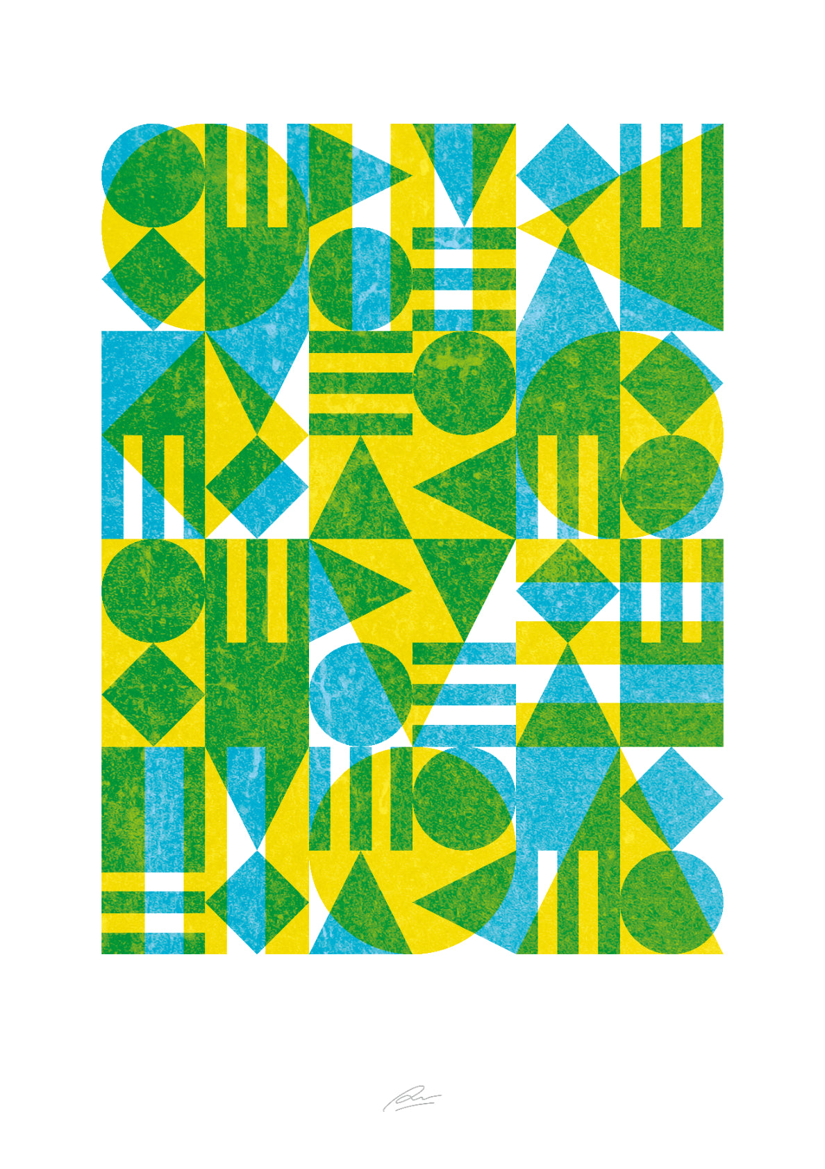 Geometric Blended White Edge