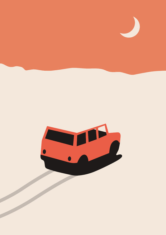 Red Car in Desert