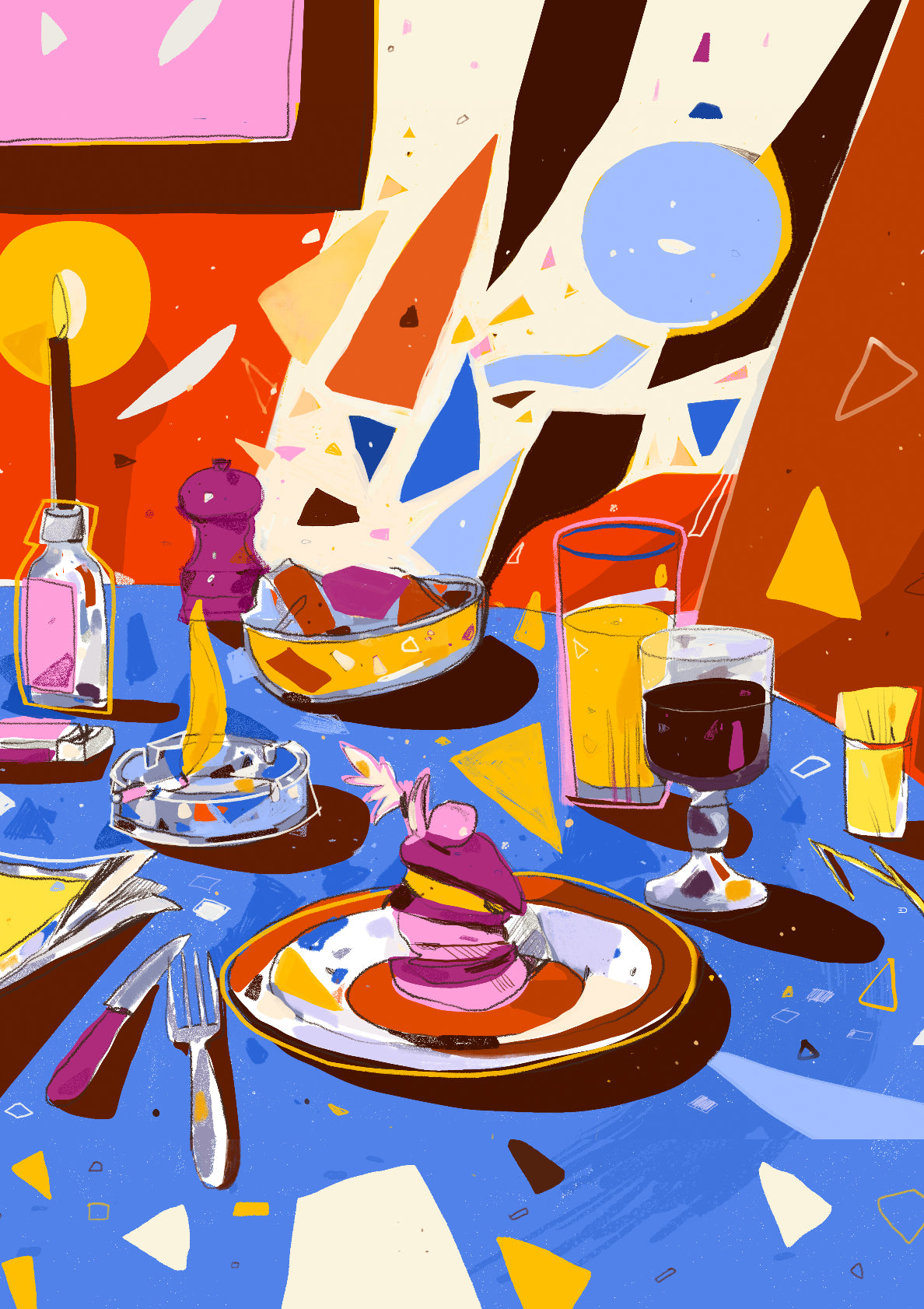 Dinner Party Art Print