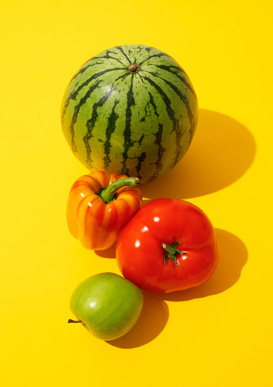 Fruit assembly / pop art style photo print