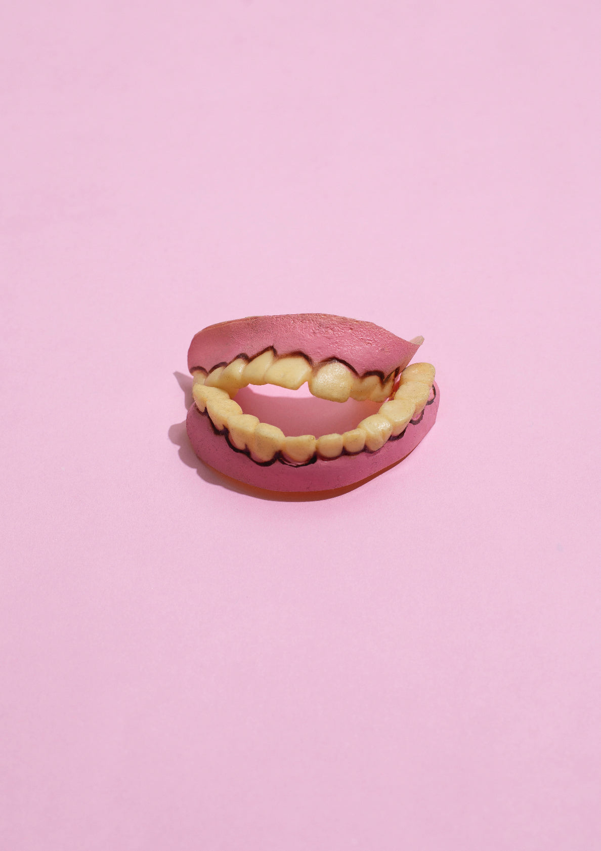 Denture/teeth/pop art style photo print