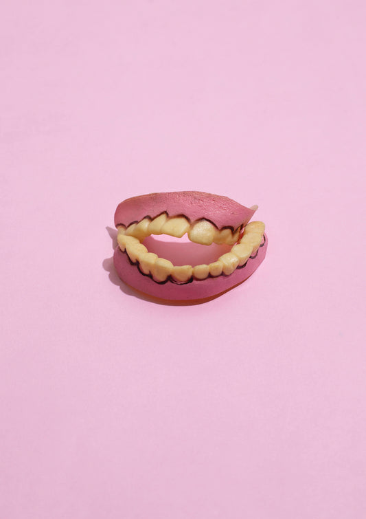 Denture/teeth/pop art style photo print