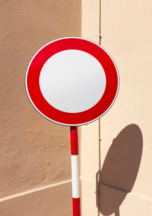 Traffic sign / pop art style photo print