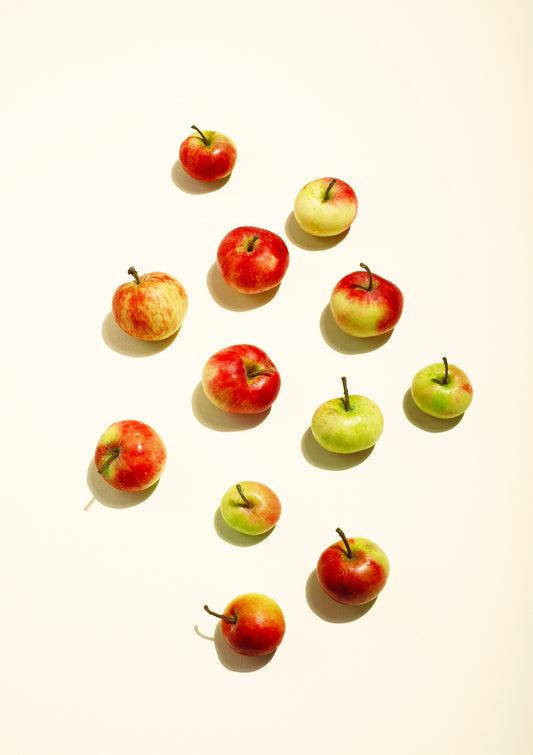 Juicy apples / pop art style photo print