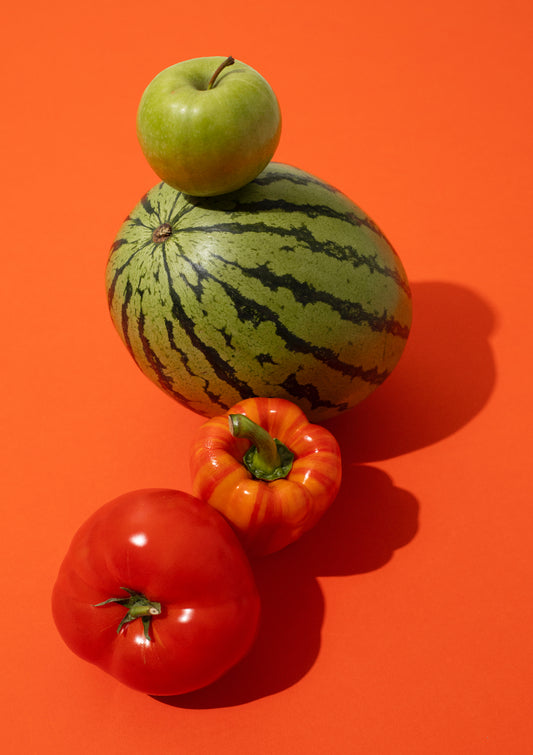 Fruit assembly / pop art style photo print