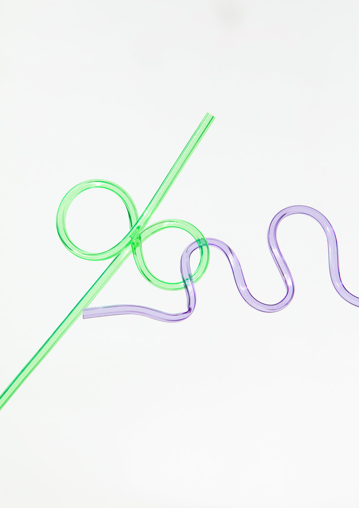 Colourful happy drinking straws / pop art style photo print