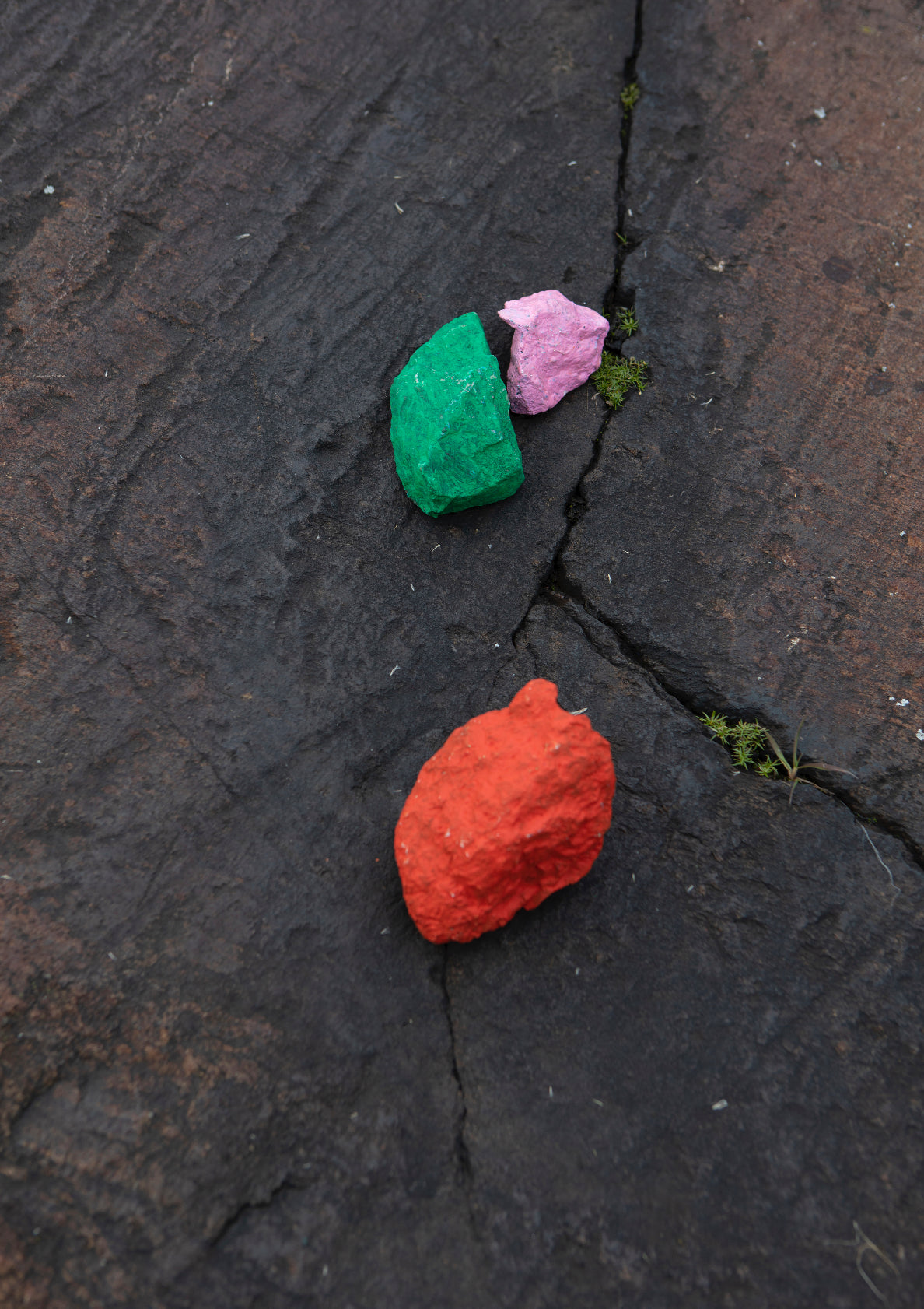 Painted stones / minimal style photo print