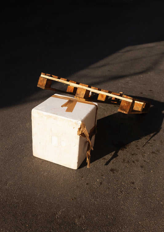 Stuff & sunset / minimal style photo print