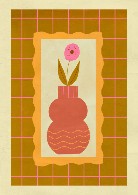 Pink Flower in a Vase