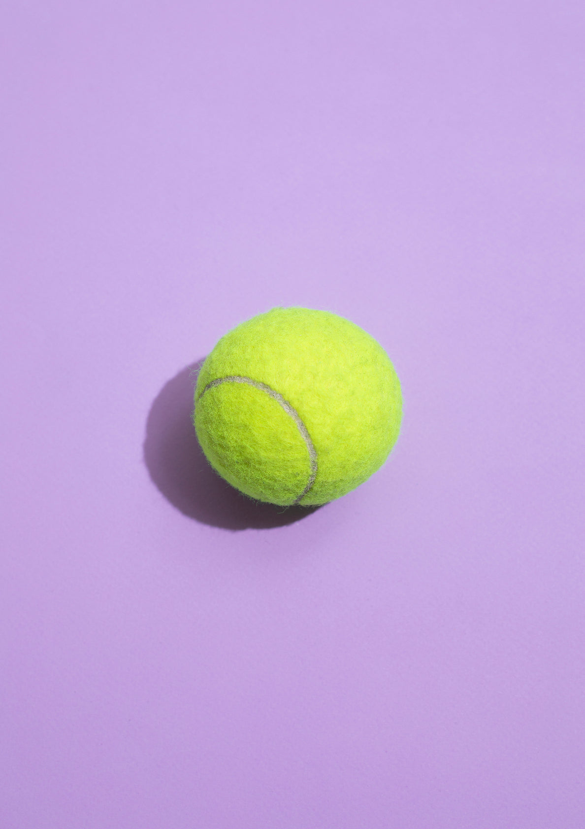 Tennisball on a colour background / pop art style photo print