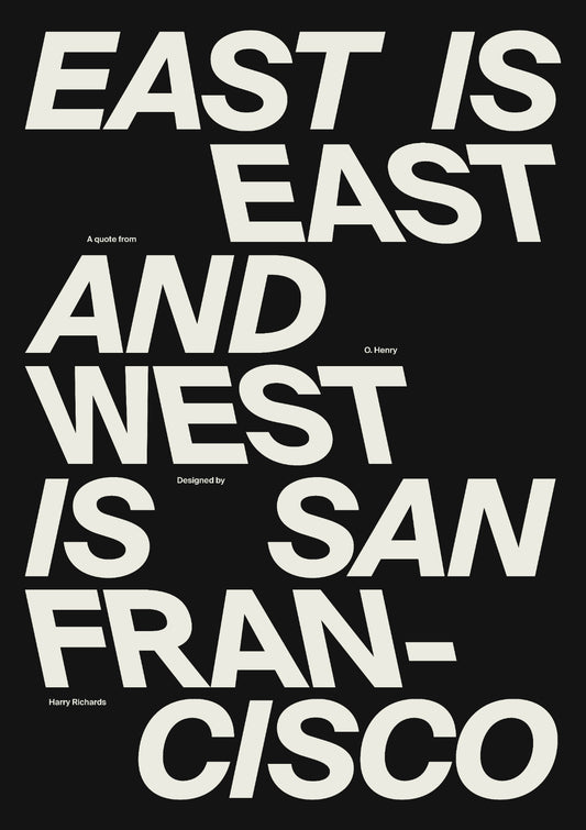 EAST IS EAST (Black)