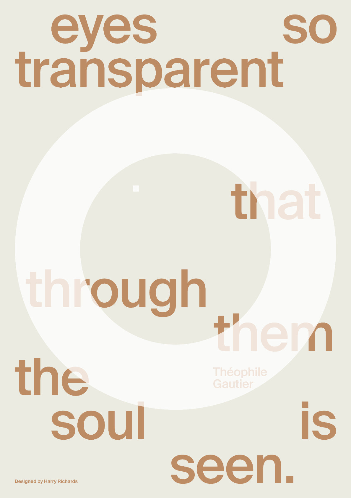 THE SOUL IS SEEN (Off-white)