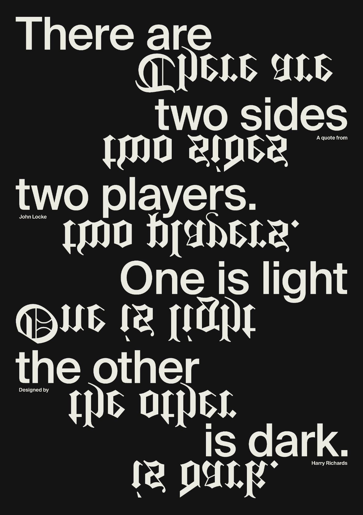 THERE ARE TWO SIDES (Black)