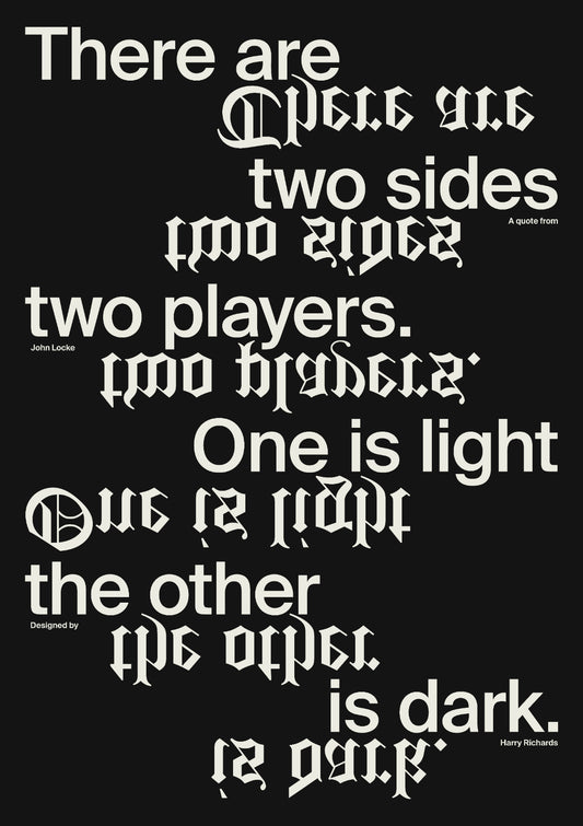 THERE ARE TWO SIDES (Black)