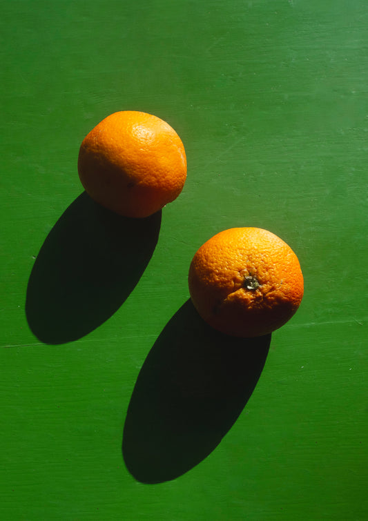 Juicy oranges / minimal style photo print