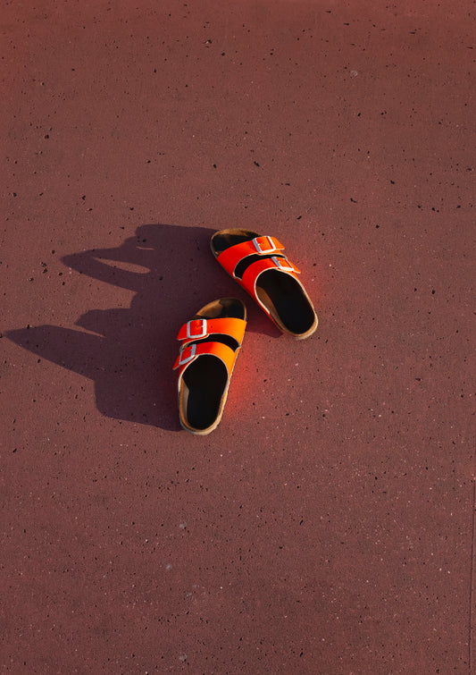 Sandals / minimal style photo print