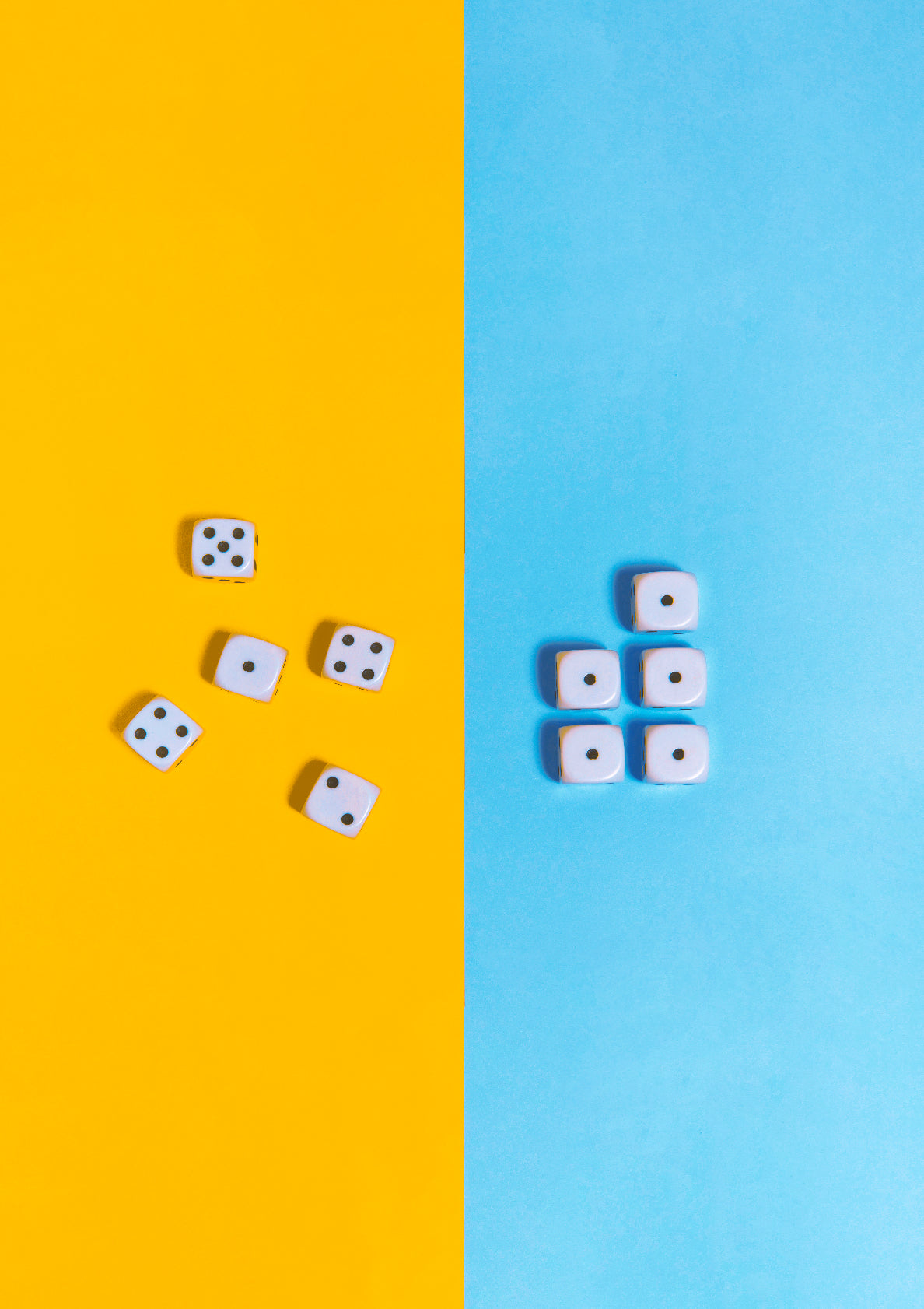 Dices / pop art style photo print