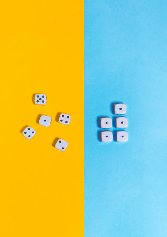 Dices / pop art style photo print