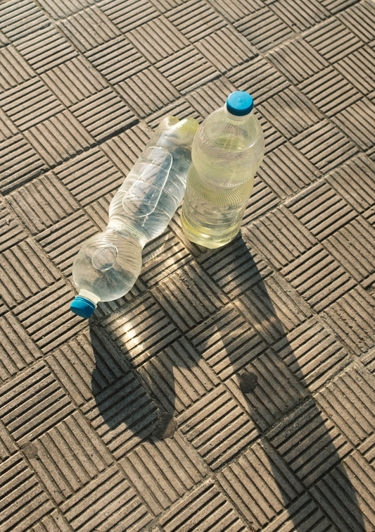 Waterbottles / minimal style photo print