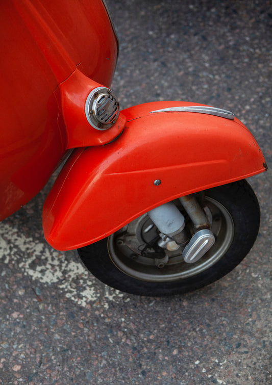 Fast wheel / pop art style photo print