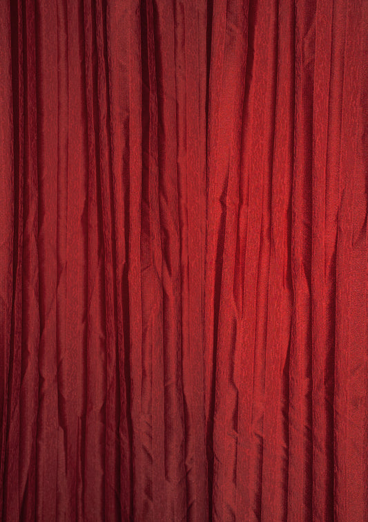 Red curtain / minimal style photo print