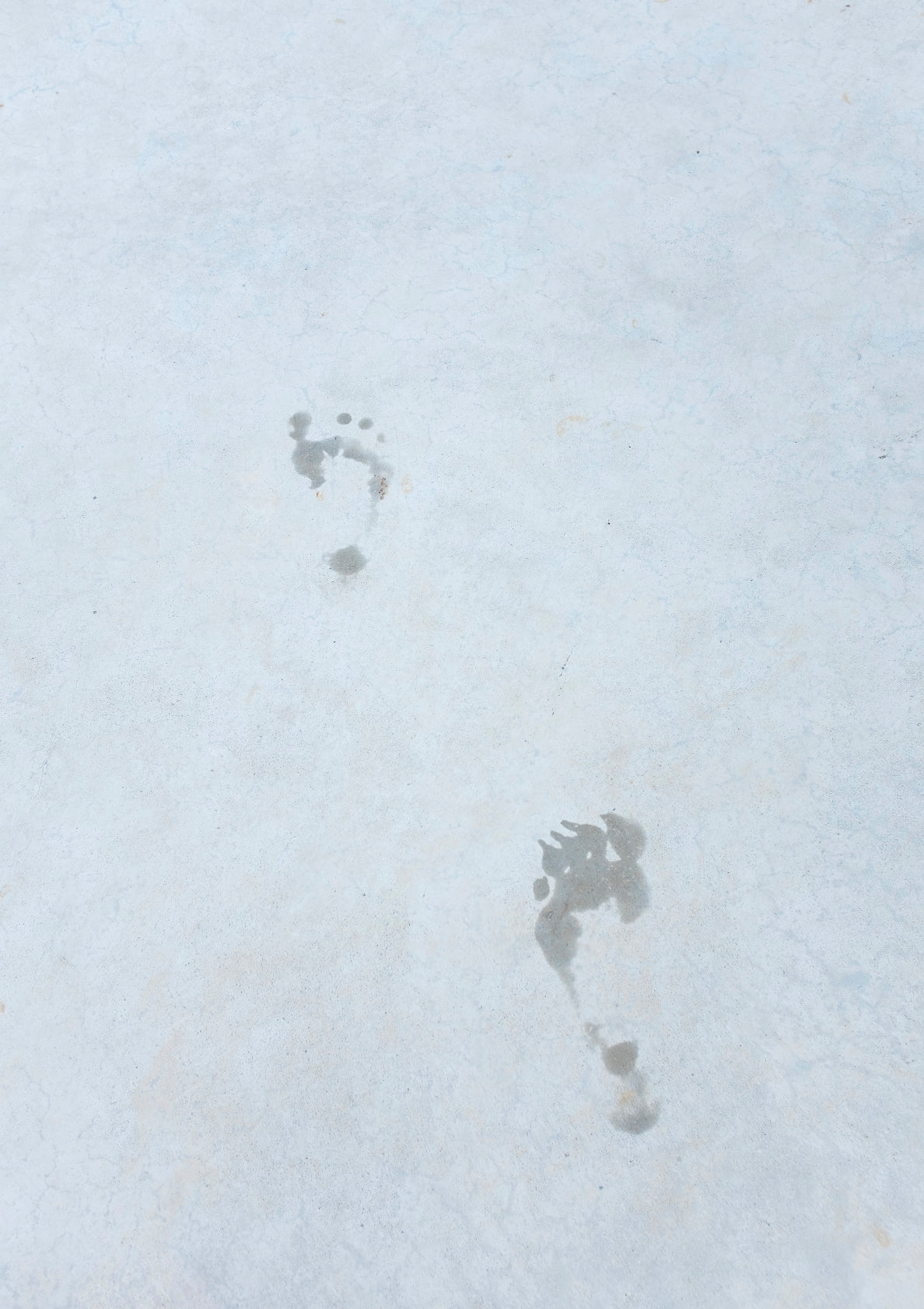 Peaceful footsteps / minimal style photo print