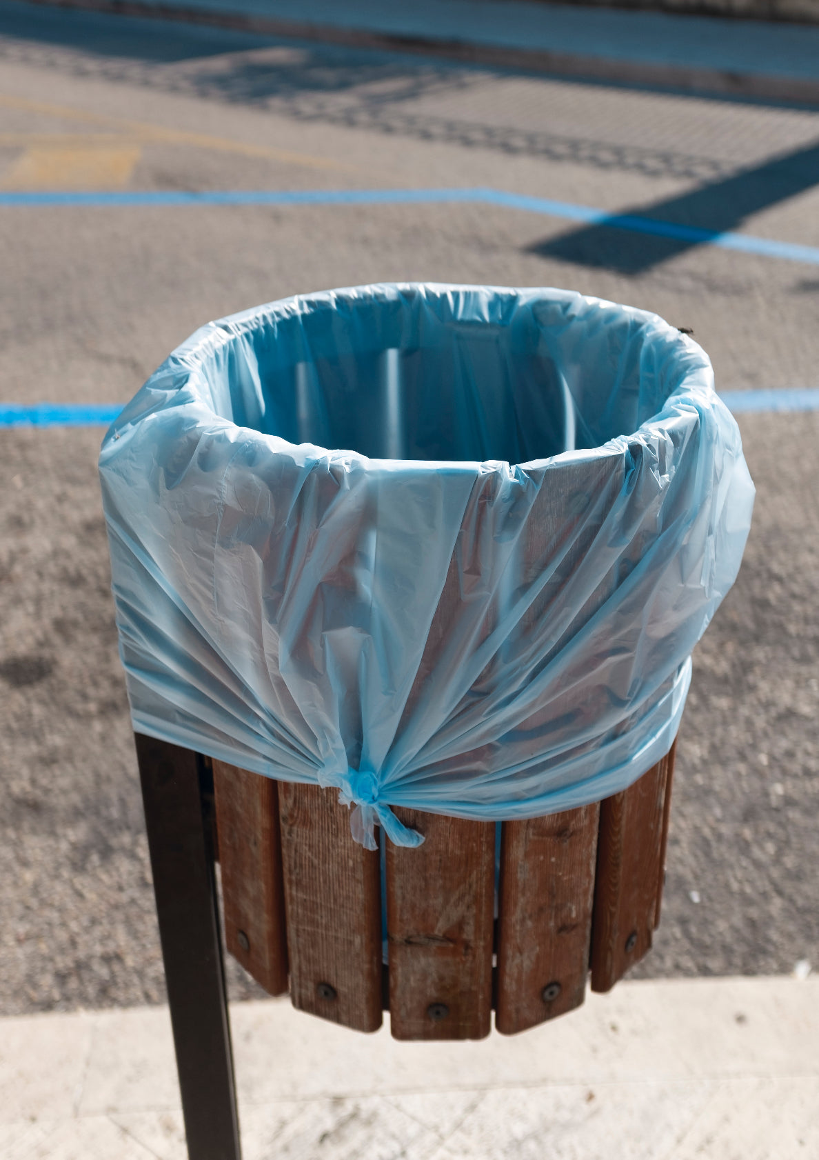 Blue rubbish / pop art style photo print