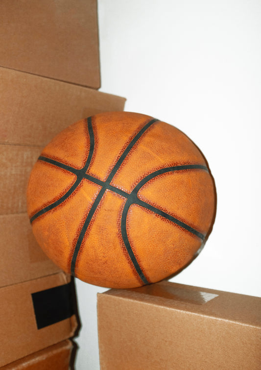 Happy basketball / contemporary style photo print