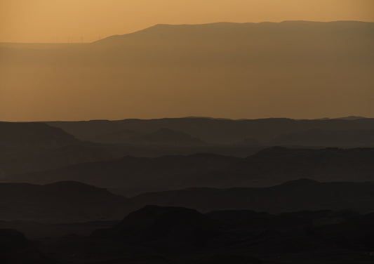 Sunrise over Ramon crater #2