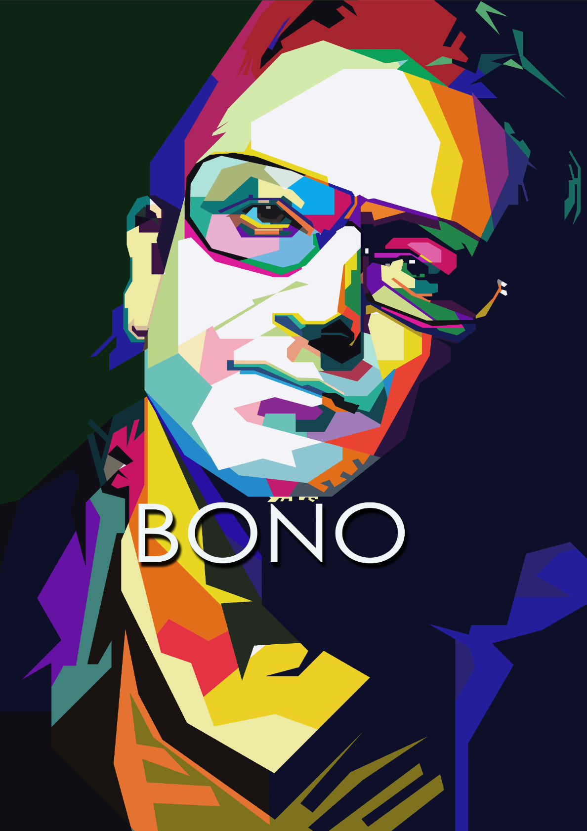 Bono U2 Singer Pop Art Poster