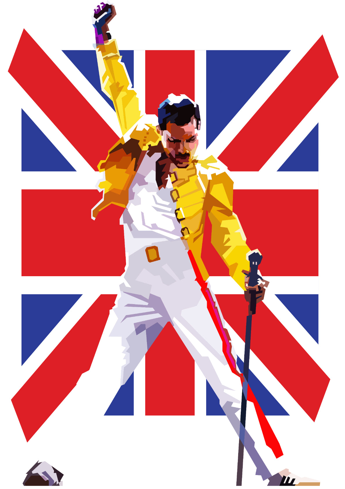 Freddie Mercury Kind Of Magic Pop Art WPAP