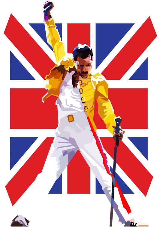 Freddie Mercury Kind Of Magic Pop Art WPAP