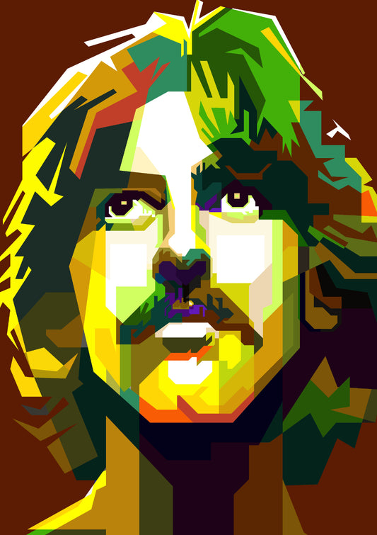 George Harrison The Beatles Pop Art WPAP