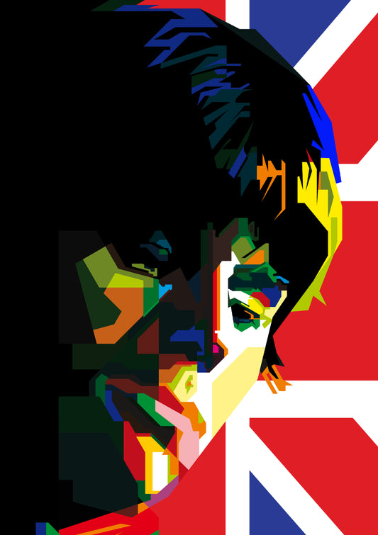 Jeff Beck Blues Guitarist Pop Art WPAP